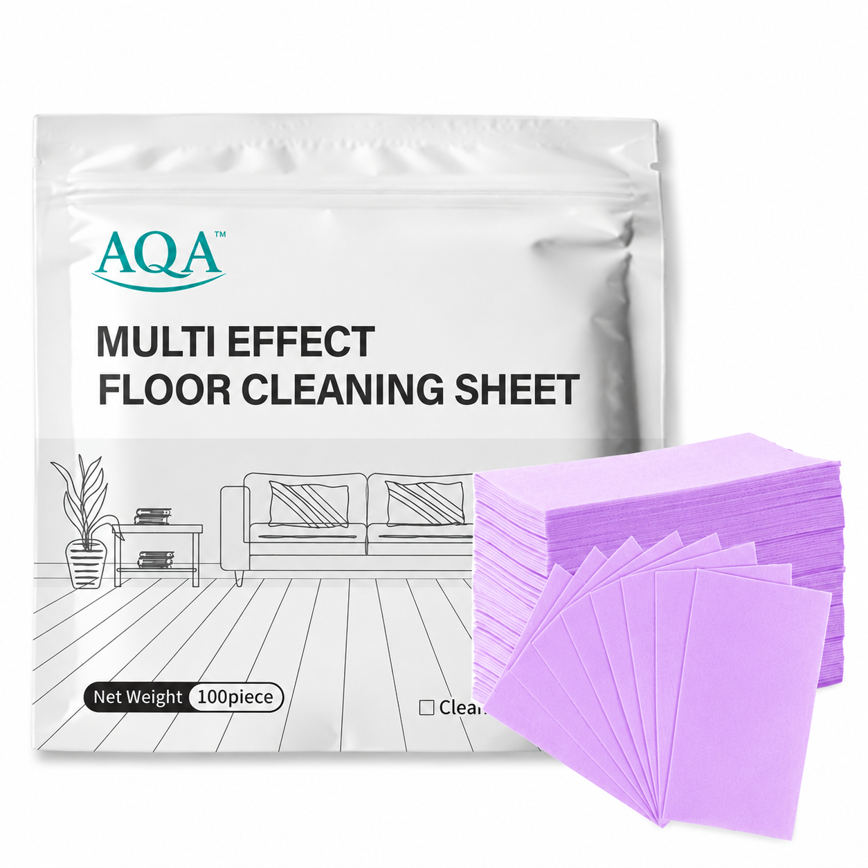 Floor Cleaning Sheets – Multi-Surface Floor Cleaner, Removes Dirt & Buildup, Restores Shine and Freshens Floors