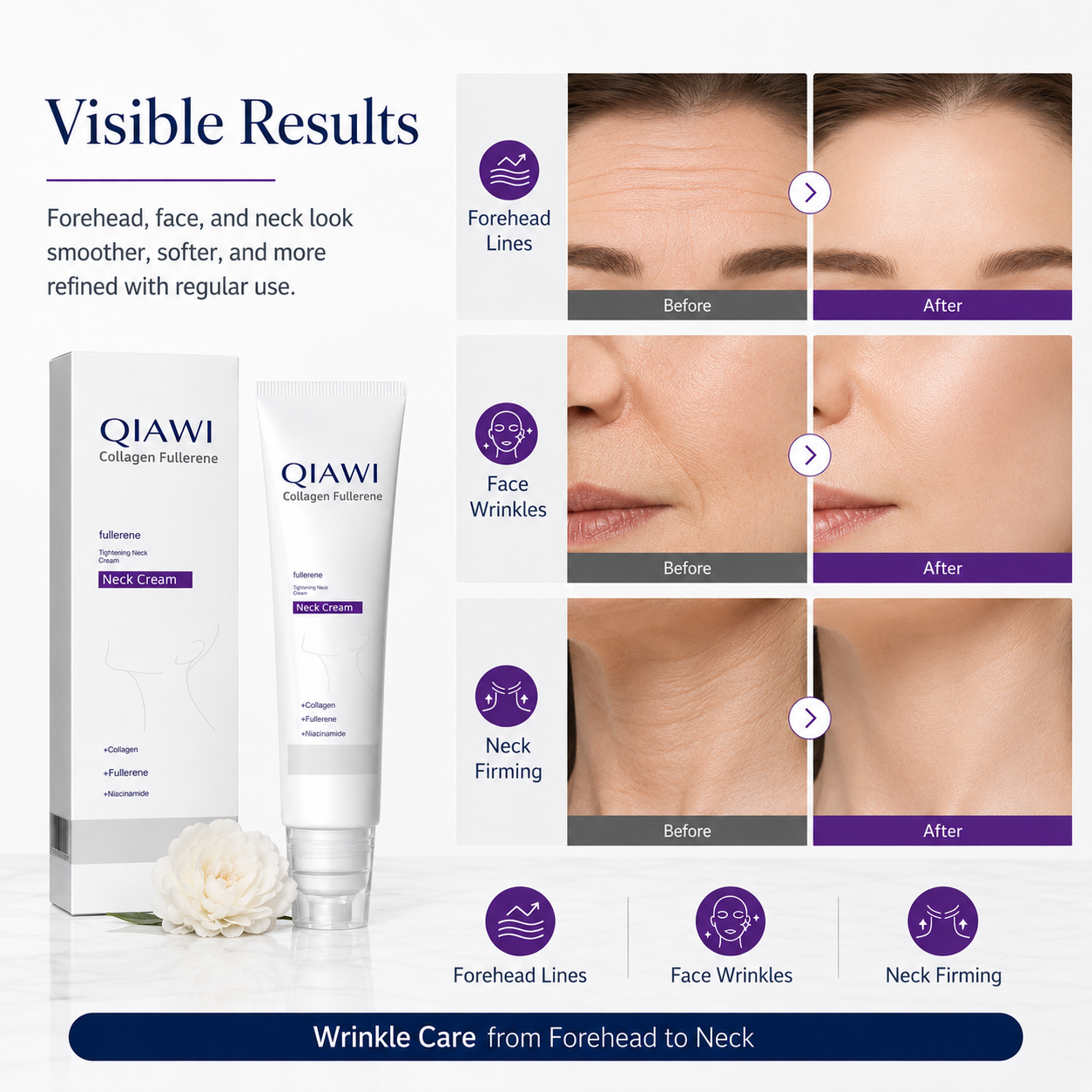 Neck Firming Cream – Neck Cream for Smoother, Tighter-Looking Neck & Facial Lines