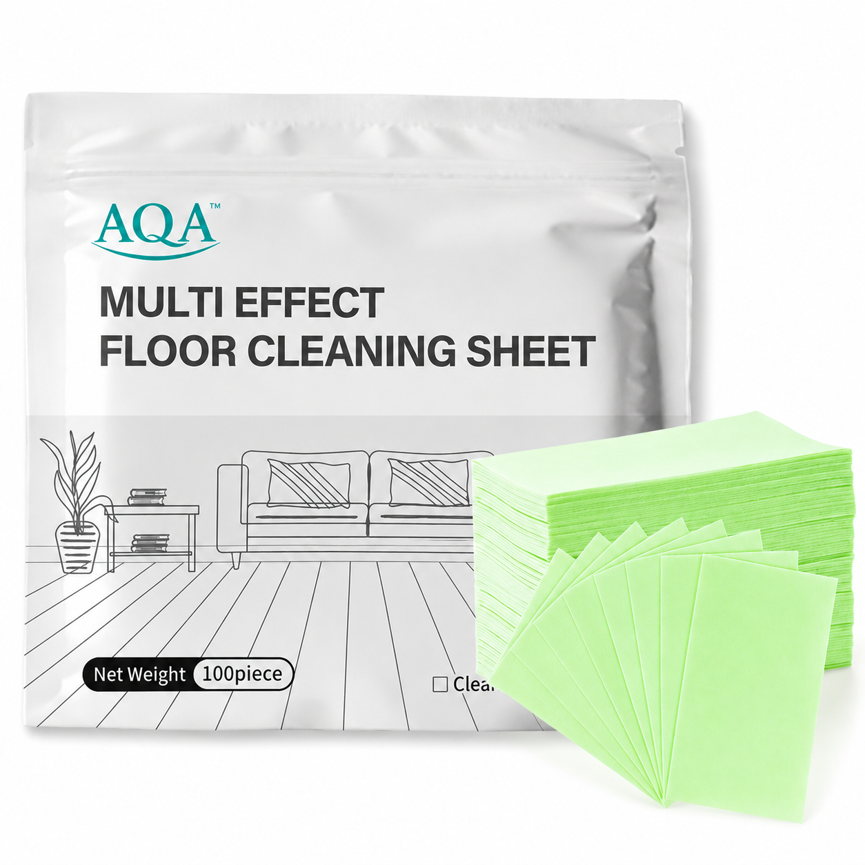 Floor Cleaning Sheets – Multi-Surface Floor Cleaner, Removes Dirt & Buildup, Restores Shine and Freshens Floors