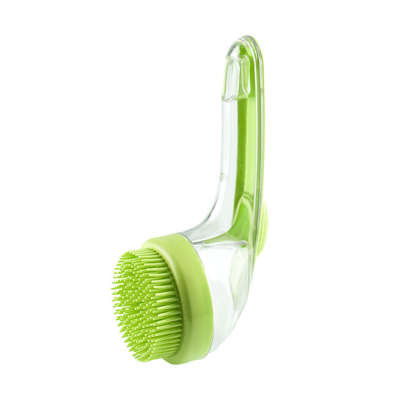 2-in-1 Pet Bath Brush with Shampoo Dispenser – Gentle Grooming & Deshedding Scrubber for Dogs & Cats