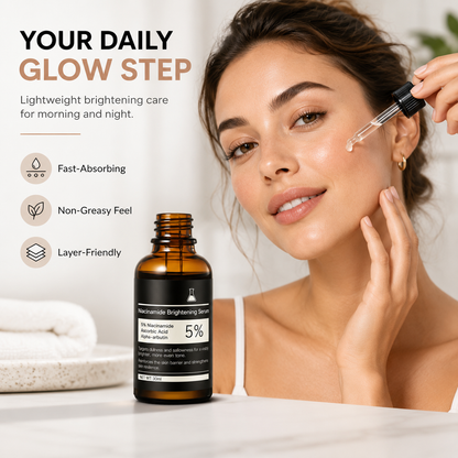 5% Niacinamide Face Serum, Hydrating Brightening Solution for Dull-Looking Skin, Even Tone & Radiant Glow