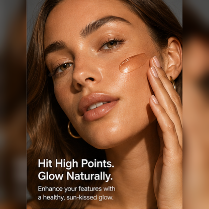 TAILEDEN Sun-Kissed Glow & 100H Hydration Duo – Liquid Bronzing Drops, Skin Tint & Gel Moisturizer