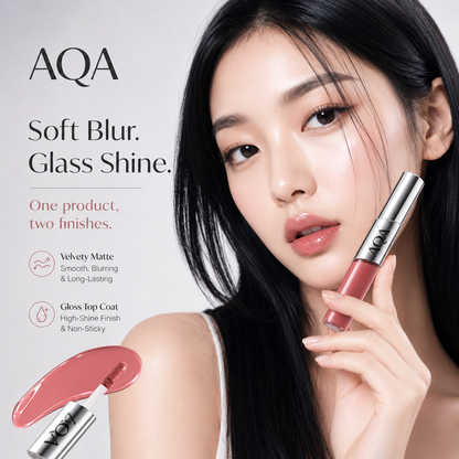 Perfect Twin Lip — Dual-Ended Liquid Lipstick with Velvet Matte Color and Glossy Shine