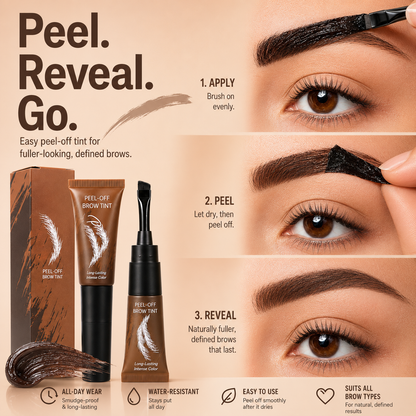 Shade Peel-Off Brow Tint – Waterproof, Smudge-Resistant & Long-Lasting
