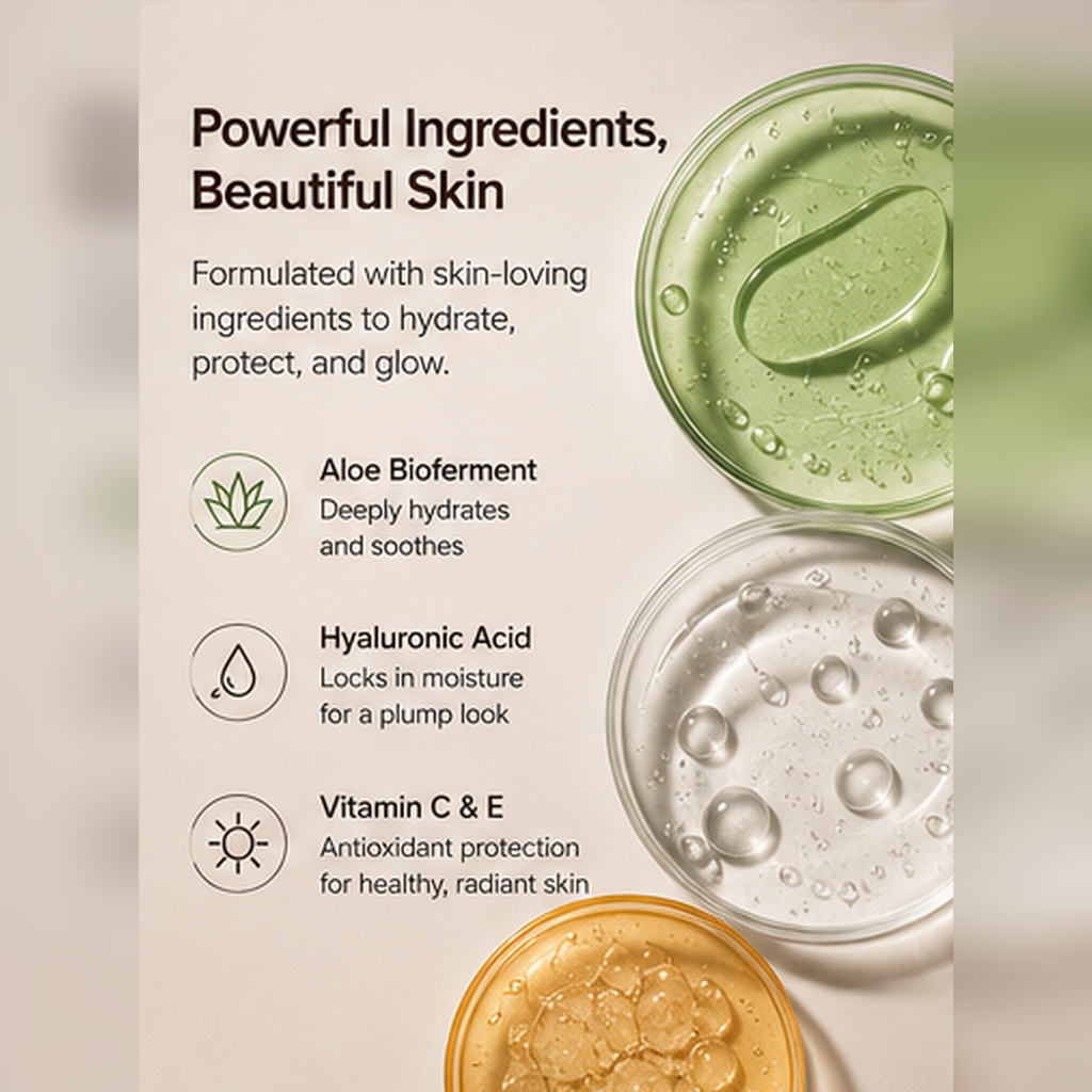 TAILEDEN Sun-Kissed Glow & 100H Hydration Duo – Liquid Bronzing Drops, Skin Tint & Gel Moisturizer