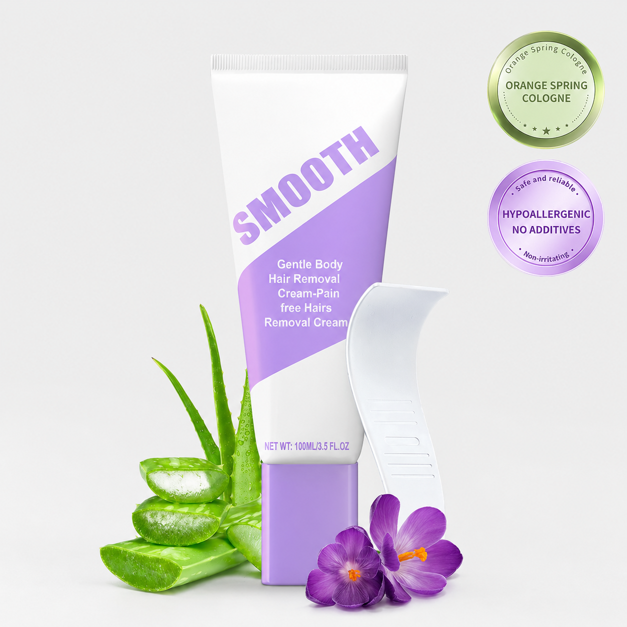 Gentle Hair Removal Cream  ✨ Smooth Skin, No Pain — Perfect for Sensitive Skin 💜