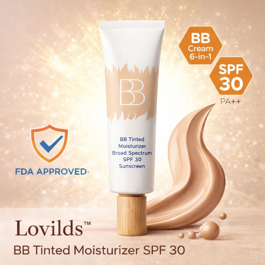 Lovilds™ BB Tinted Moisturizer SPF 30- Your Everyday Glow Cream – Hydrate, Smooth, Radiate