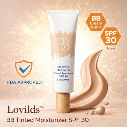 Lovilds™ BB Tinted Moisturizer SPF 30- Your Everyday Glow Cream – Hydrate, Smooth, Radiate