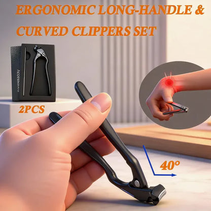 🥳2026 HOT SALE💅Stainless Steel Nail Clipper with Curved Precision Blades – Effortless for Thick Nails & Seniors! ✂️